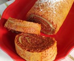 ROTOLO SENZA ZUCCHERO CON BARBABIETOLA E BURRO DI MANDORLE