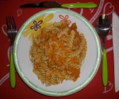 Pasta con zucca gialla e stracchino