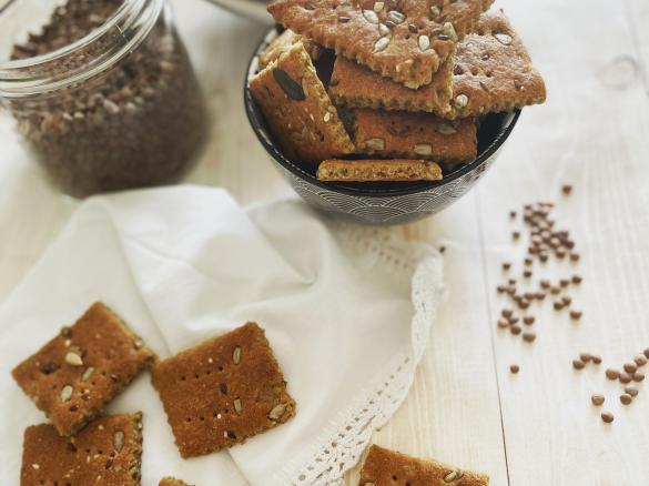 Crackers di lenticchia contest ricette energetiche