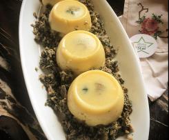 Sformatini di polenta cremosi e filanti