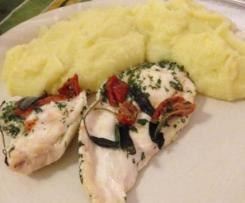 Petti di pollo con contorno di purè