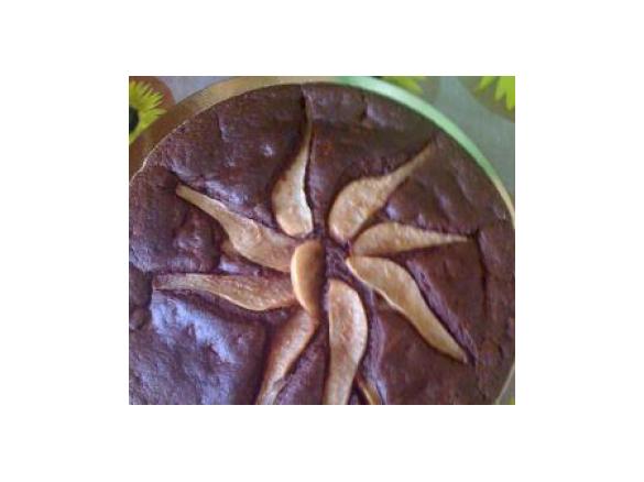 torta integrale di pere e al cacao