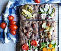 Focaccia con farina di riso venere (contest lunchbox)