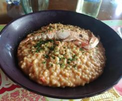Variante di Risotto alla Crema di Scampi