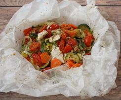 Pollo al cartoccio con verdure