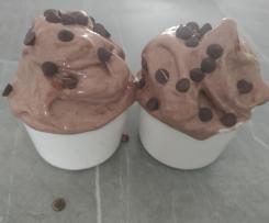 Gelato banana e cioccolato (senza uova, senza latte e ev. senza zucchero)