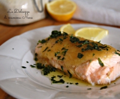 SALMONE GLASSATO AL MIELE E SENAPE - Contest San Valentino -