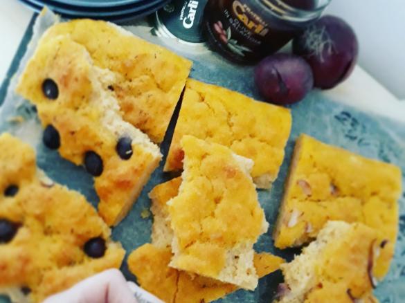 Focaccia alla zucca in 3 gusti (vegan)