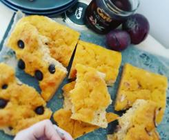 Focaccia alla zucca in 3 gusti (vegan)