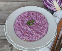 Risotto viola con cavolo rosso