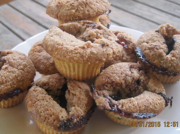 Muffin ai mirtilli con streusel