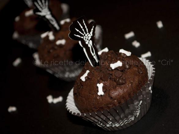 MUFFIN AL CIOCCOLATO, dolcetto o scherzetto ?-HALLOWEEN