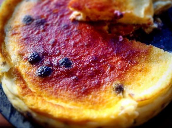 Torta di formaggio e more senza farina