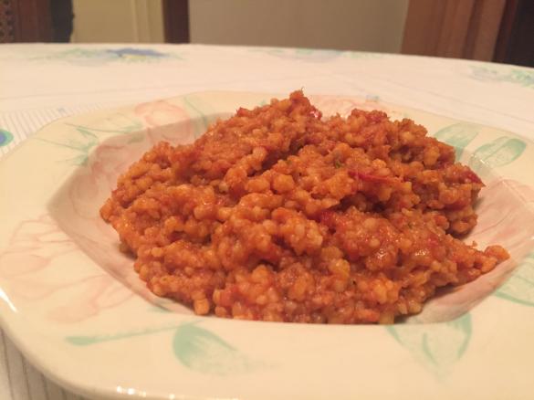 Fregola con salsiccia