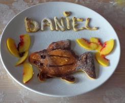 Pancake di Pesche (Proteici -Gluten Free - Riciclo Albumi) -contest fun food-