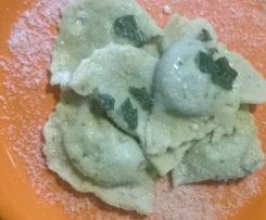 Ravioli con broccoletti e carne di Matteo