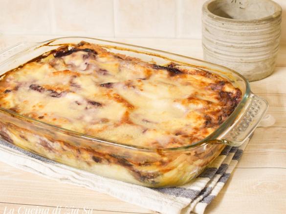 Lasagne radicchio e fontina