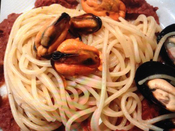 Pasta cozze e fagioli ( variazione sul tema)