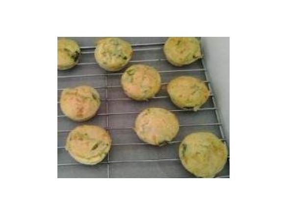 Muffin prosciutto cotto e asparagi