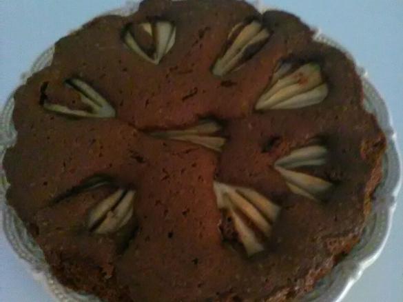 Torta di pere e cacao