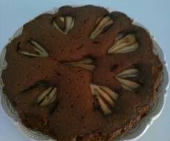 Torta di pere e cacao