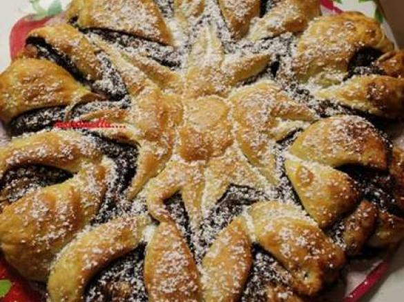 fiore di pan briosche alla nutella