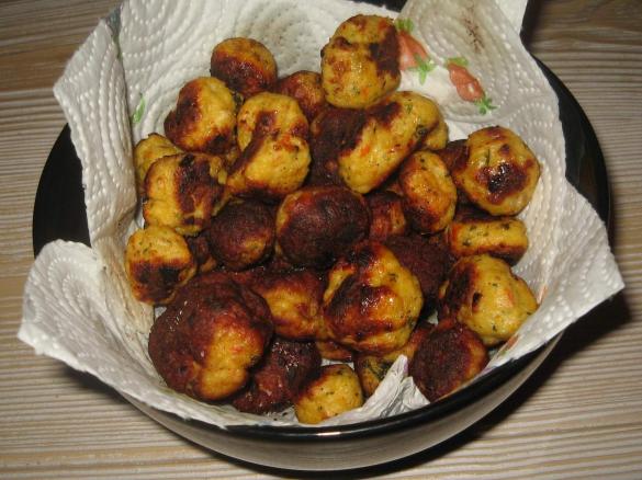 Polpettine di pollo e peperoni