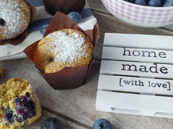 Muffin senza glutine con mirtilli