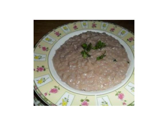 risotto al puzzone di moena teroldegoso dedicato alle amiche trentine