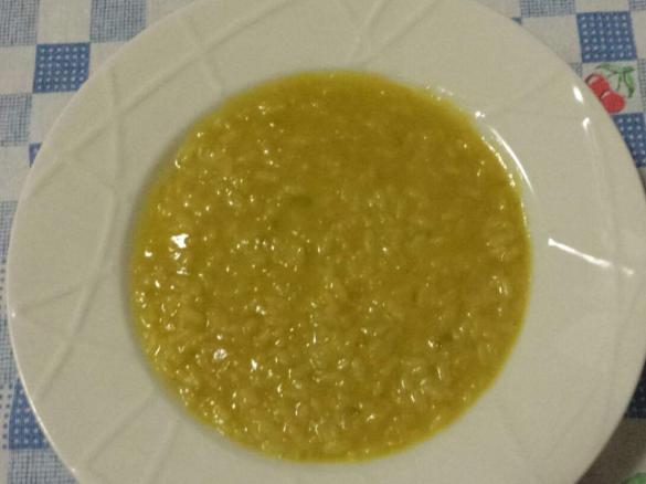 Risotto zucchine e curcuma