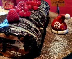 Rotolo di panettone con crema al Baileys