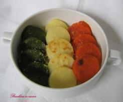 Gnocchi di semolino tricolore