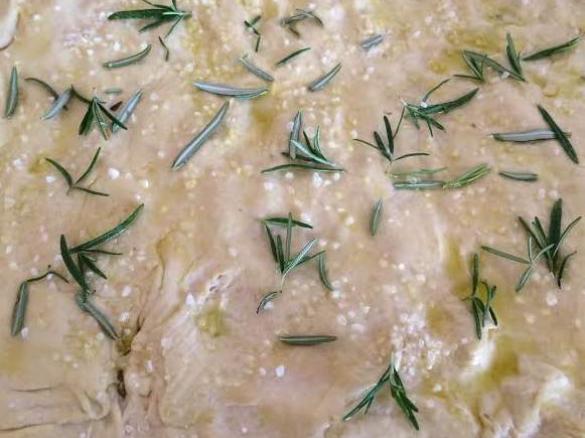 focaccia senza lievito con bicarbonato