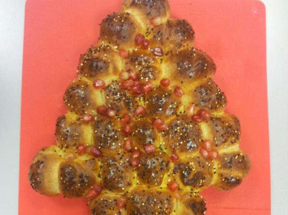 Alberello di Natale di panbrioche