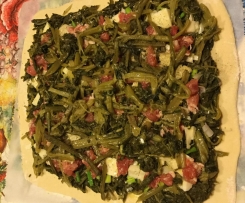 Scacciata di segale con salsiccia 