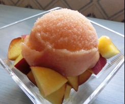 Sorbetto-Gelato al Bellini (Pesca-Prosecco)