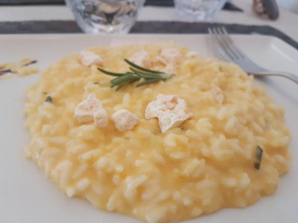 Risotto zucca rosmarino e meringa