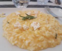 Risotto zucca rosmarino e meringa
