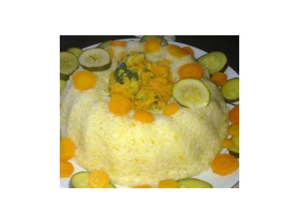 corona di riso capesante e verdure