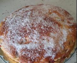 torta con ricotta e fragole