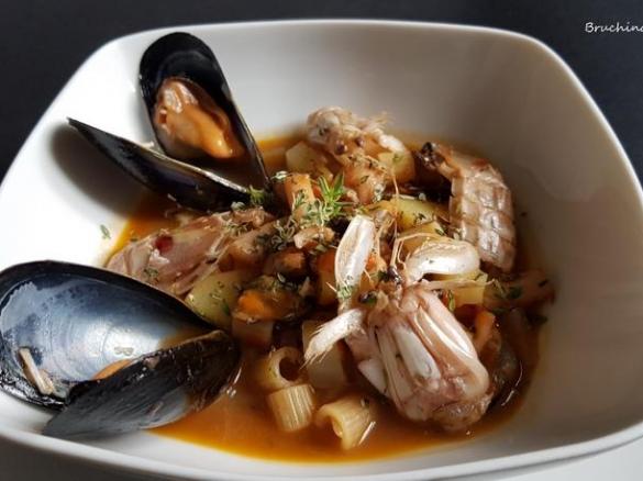 Minestra di molluschi e patate