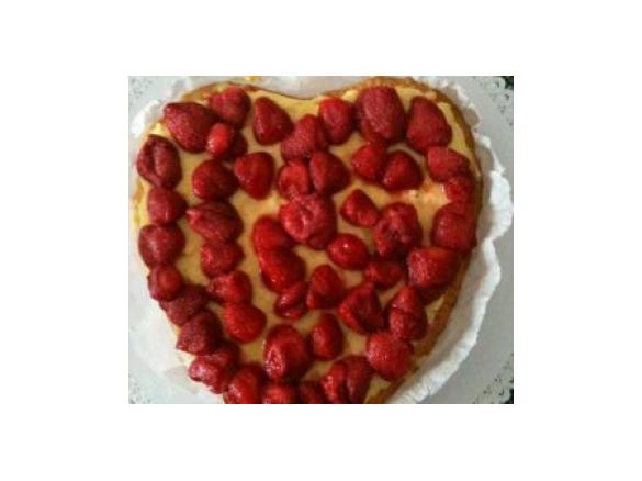 crostata cuor di fragole