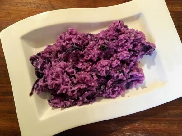 Risotto al cavolo viola
