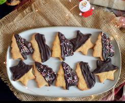 Biscotti Natalizi Con Farina di Mais e Mandorle (Senza Uova e Burro)