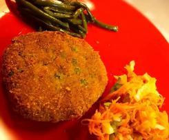 Burgher di merluzzo e verdure