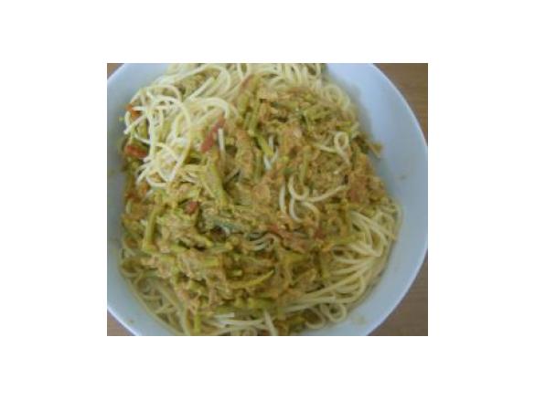 Spaghetti asparagi e tonno