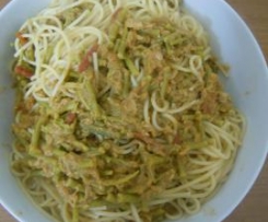 Spaghetti asparagi e tonno