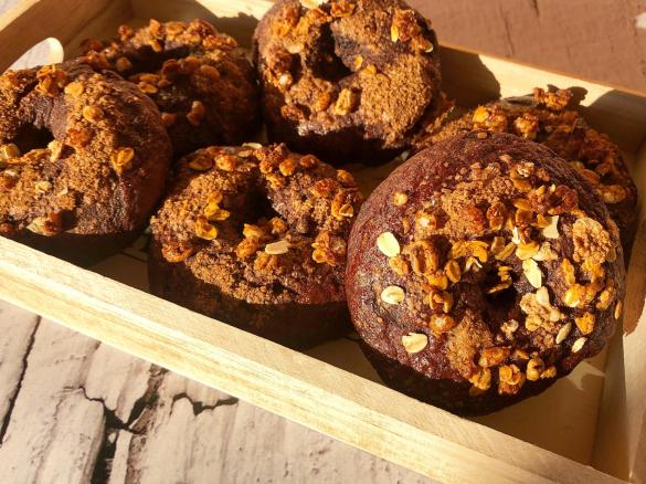 Bagel dolci al cioccolato con copertura croccante (contest merende)