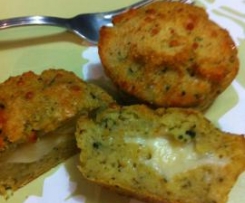 Muffin di melanzane con sorpresa