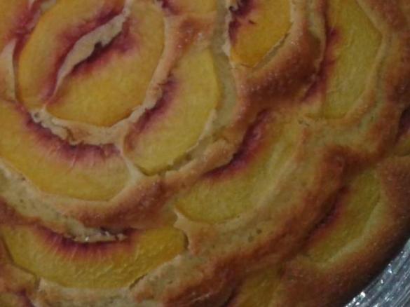 Torta alle pesche